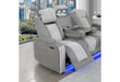 U8000 GREY PWR REC SOFA W/PHR, DDT, READING LIGHT & LED LIGHT - Pay Less Furniture (NJ)