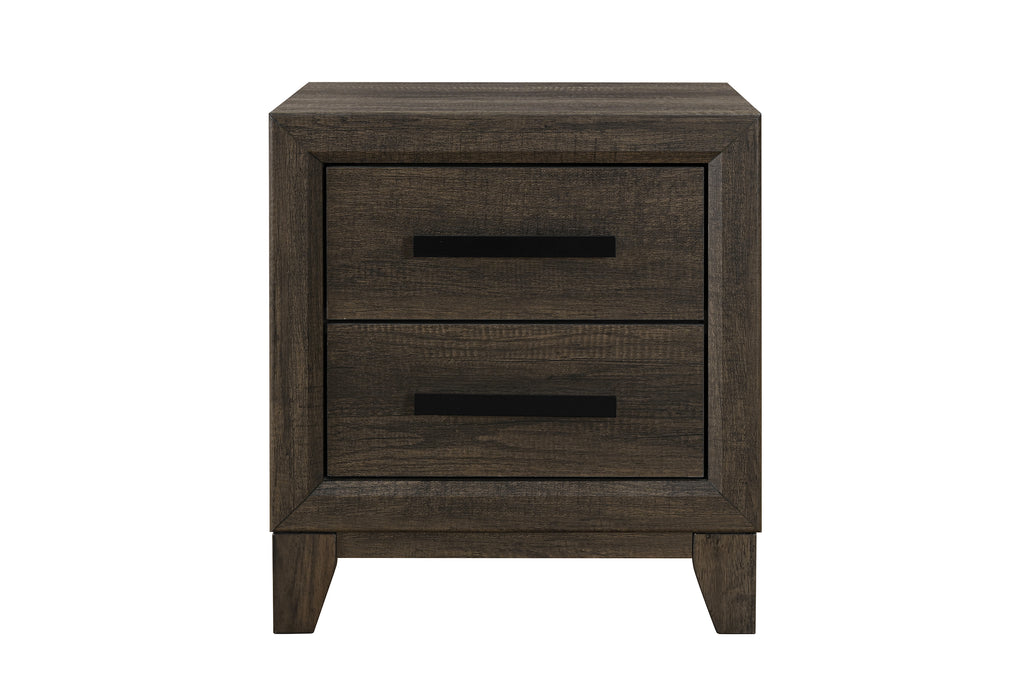 HARMONY BROWN NIGHTSTAND - Pay Less Furniture (NJ)