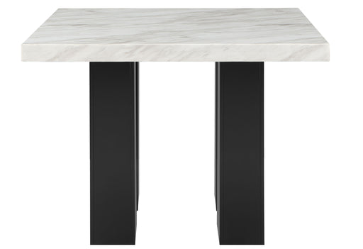 D04 WHITE BAR TABLE AND 6 D04 BLACK BAR STOOL - Pay Less Furniture (NJ)