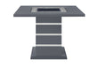 MONACO DARK GREY BAR TABLE AND 8 MONACO DARK GREY BAR STOOLS - Pay Less Furniture (NJ)