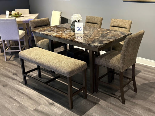 D4355 BROWN BAR STOOL KIT OF 2 - Pay Less Furniture (NJ)