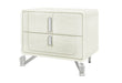LYRA BEIGE NIGHTSTAND WITH USB - Pay Less Furniture (NJ)