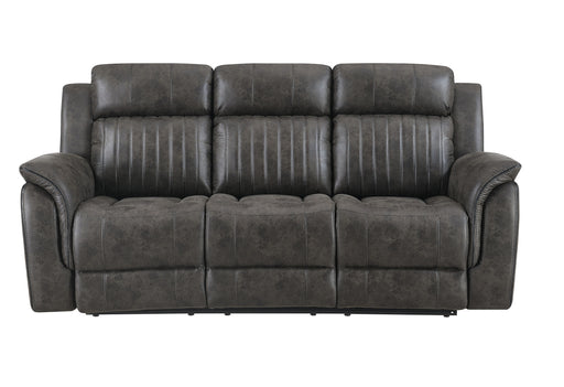 U8517 GREY RECLINING SOFA/CONSOLE RECLINING LOVESEAT/GLIDER RECLINER - Pay Less Furniture (NJ)