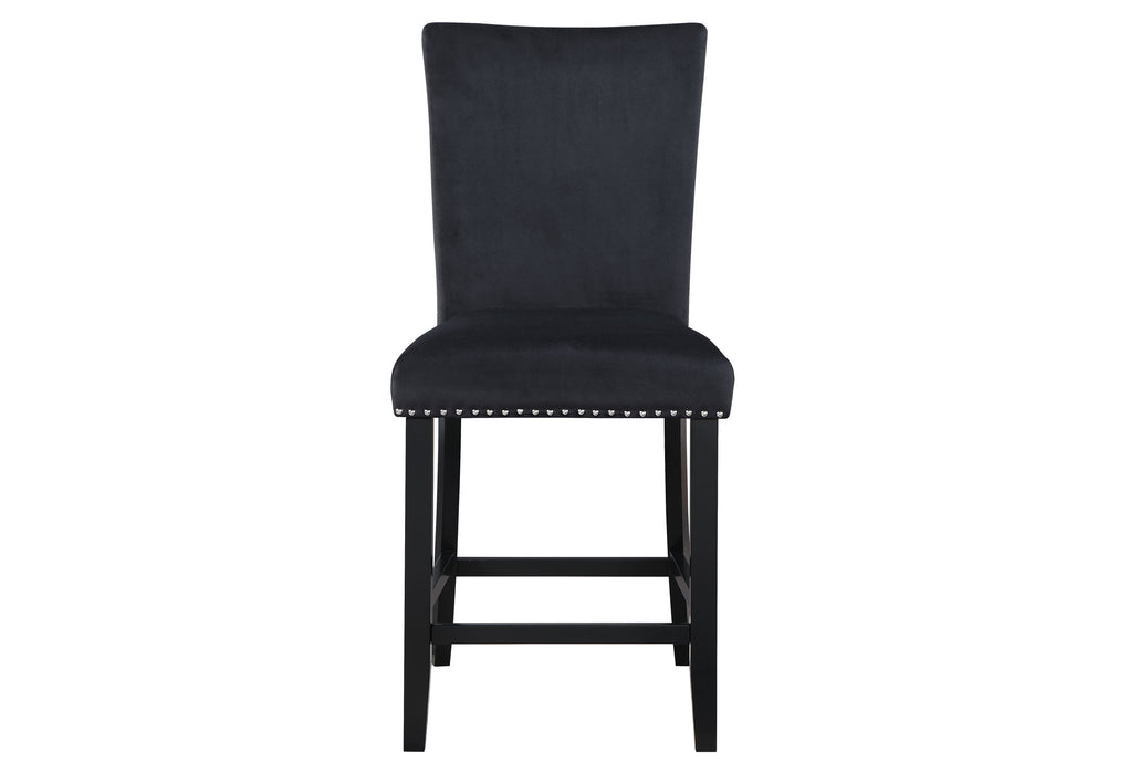 D04 WHITE BAR TABLE AND 6 D04 BLACK BAR STOOL - Pay Less Furniture (NJ)