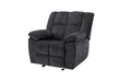 U6000 BLACK GLIDER RECLINER - Pay Less Furniture (NJ)