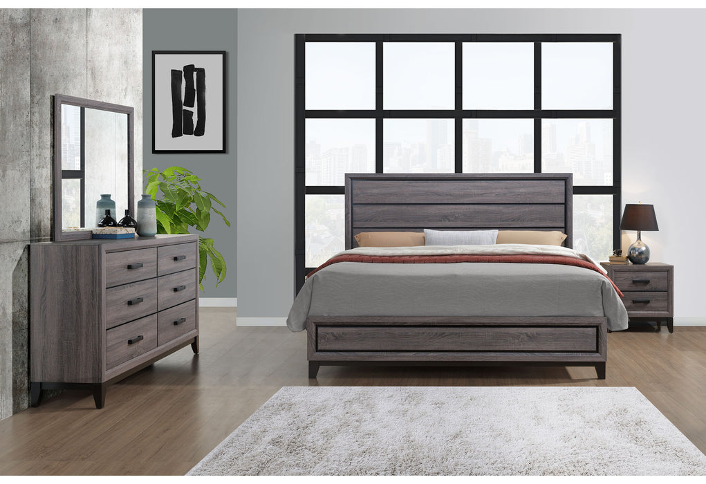 KATE GREY QUEEN BED - Pay Less Furniture (NJ)