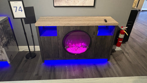 ALORA MARBLE 70" ENTERTAINMENT UNIT WITH SPEAKERS AND LED - Pay Less Furniture (NJ)