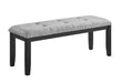 D1319 LT GREY BENCH - Pay Less Furniture (NJ)