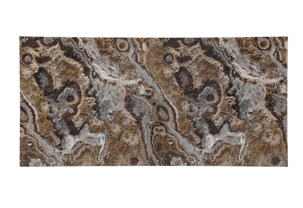 D12 BROWN DINING TABLE WITH 4 D12 BROWN DINING CHAIRS - Pay Less Furniture (NJ)