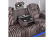 U8000 BROWN PWR REC SOFA/PWR CON REC LOVESEAT/PWR RECLINER W/PHR - Pay Less Furniture (NJ)