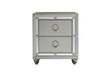RILEY SILVER NIGHTSTAND - Pay Less Furniture (NJ)