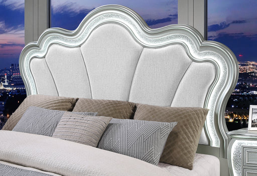 ARIA SILVER QUEEN BED GROUP - Pay Less Furniture (NJ)