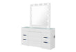 ELLA WHITE VANITY WITH SPEAKER - Pay Less Furniture (NJ)