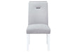 MONACO WHITE DINING TABLE + 6 MONACO DINING CHAIR - Pay Less Furniture (NJ)