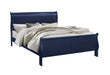 CHARLIE BLUE KING BED WITH LED, DRESSER, MIRROR, NIGHTSTAND - Pay Less Furniture (NJ)