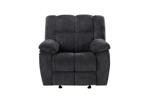 U6000 BLACK GLIDER RECLINER - Pay Less Furniture (NJ)