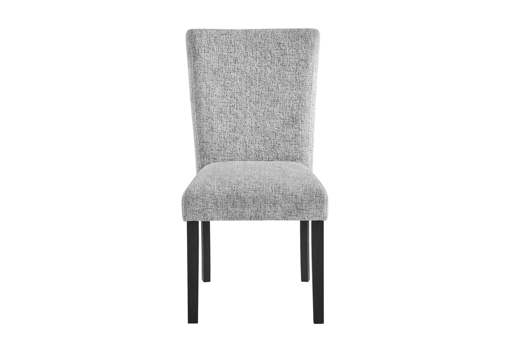 D1319 BLK/WHT DINING TABLE, 4 D1319 LT GREY DC & D1319 LT GREY BN - Pay Less Furniture (NJ)