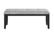 D1319 BLK/WHT DINING TABLE, 4 D1319 LT GREY DC & D1319 LT GREY BN - Pay Less Furniture (NJ)