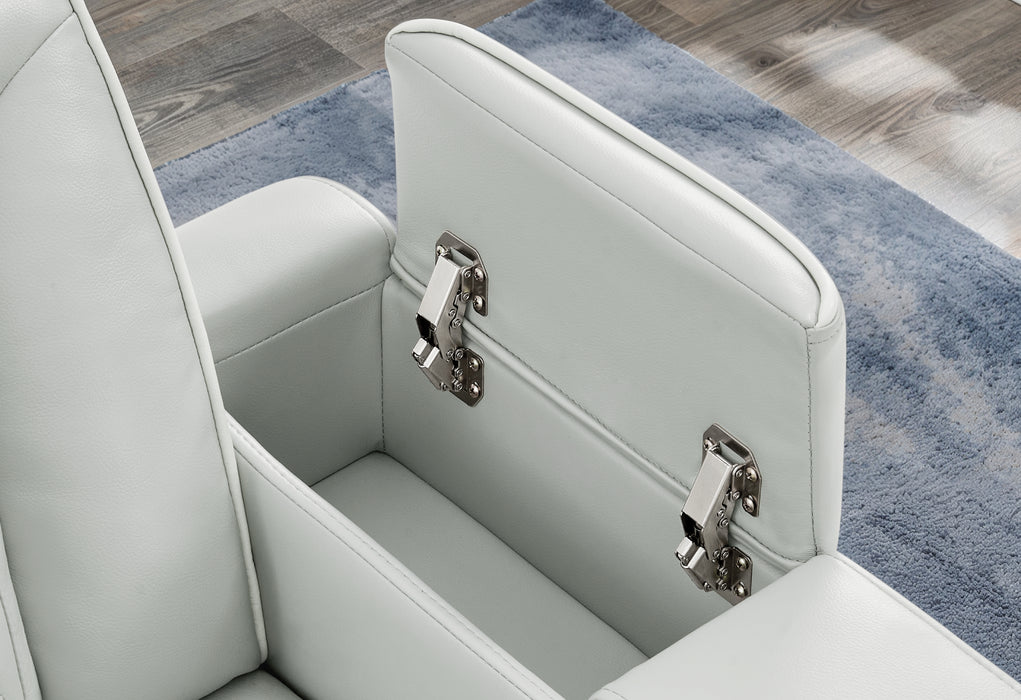 U8611 BLANCHE SILVER P2 PWR REC SOFA/PWR CON REC LOVESEAT/PWR REC - Pay Less Furniture (NJ)