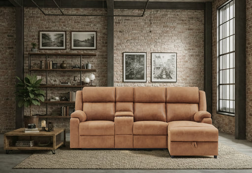 U6980 BROWN SECTIONAL - Pay Less Furniture (NJ)
