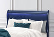 CHARLIE BLUE KING BED WITH LED, DRESSER, MIRROR, NIGHTSTAND - Pay Less Furniture (NJ)