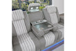U8000 GREY PWR REC SOFA/PWR CONSOLE REC LOVESEAT W/PHR - Pay Less Furniture (NJ)