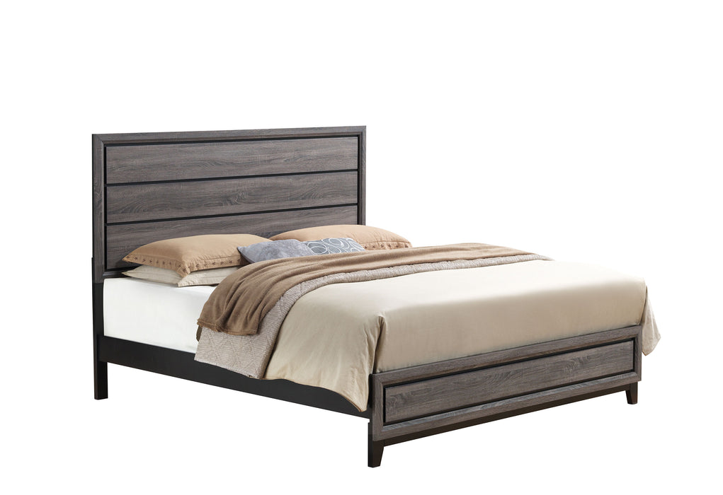 KATE GREY QUEEN BED - Pay Less Furniture (NJ)