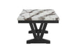 D1319 BLACK/WHITE DINING TABLE - Pay Less Furniture (NJ)