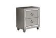 RILEY SILVER NIGHTSTAND - Pay Less Furniture (NJ)