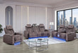 U8000 BROWN PWR REC SOFA/PWR CON REC LOVESEAT/PWR RECLINER W/PHR - Pay Less Furniture (NJ)