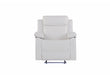 U6026 BLANCHE WHITE GLIDER RECLINER WITH LED - Pay Less Furniture (NJ)