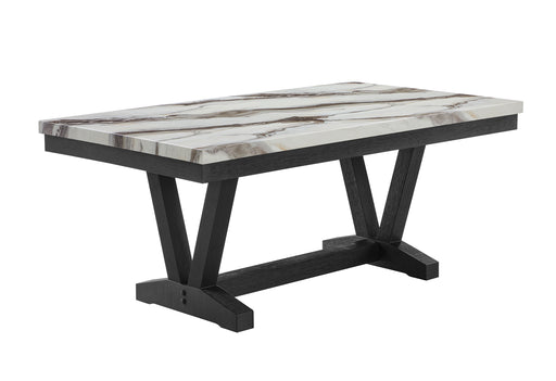 D1319 BLACK/WHITE DINING TABLE - Pay Less Furniture (NJ)