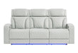 U8611 BLANCHE SILVER PWR REC SOFA WITH PHR AND LED - Pay Less Furniture (NJ)