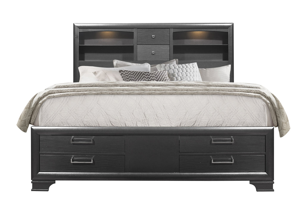 JORDYN GREY KING BED GROUP - Pay Less Furniture (NJ)