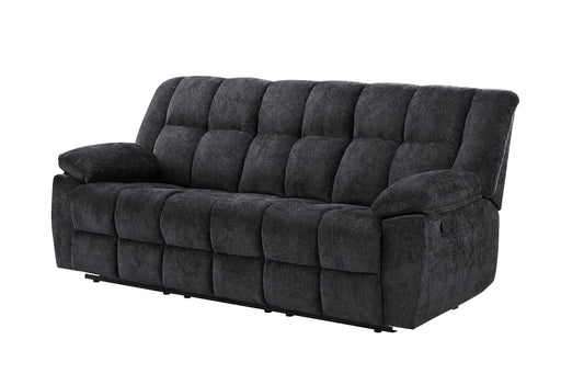 U6000 BLACK RECLINING SOFA - Pay Less Furniture (NJ)
